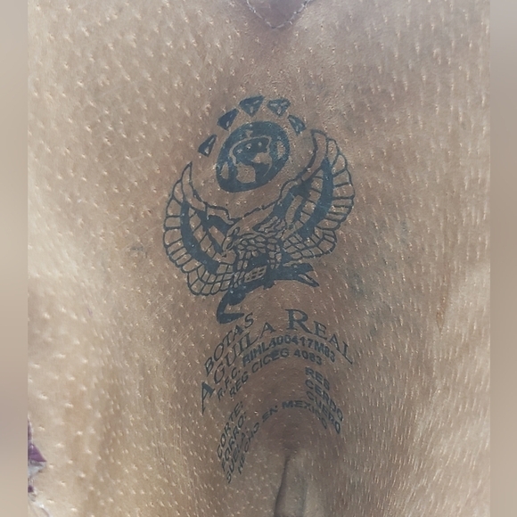 264- Aguila Real Women's Boots Genuine Leather Made In Mexico Size 9 - Picture 6 of 8